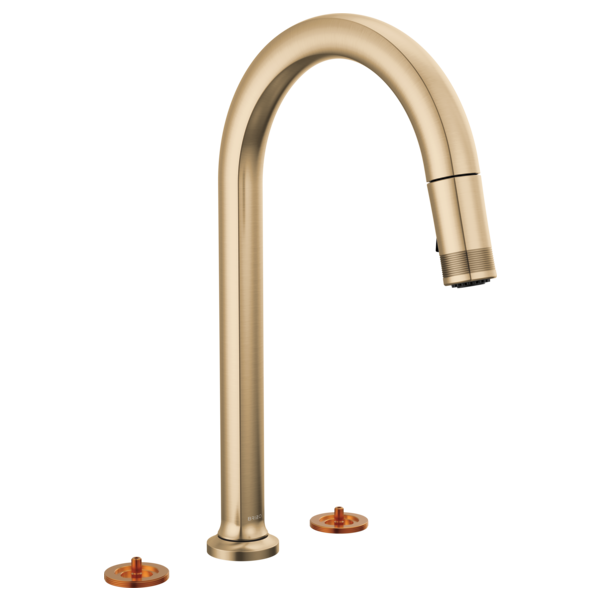 Brizo 62506LF-LHP-L Kintsu Widespread Pull-Down Faucet With Arc Spout - Less Handles