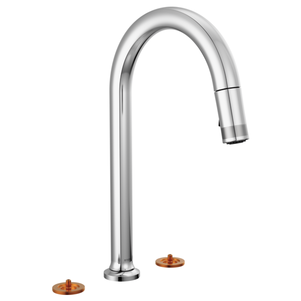 Brizo 62506LF-LHP-L Kintsu Widespread Pull-Down Faucet With Arc Spout - Less Handles