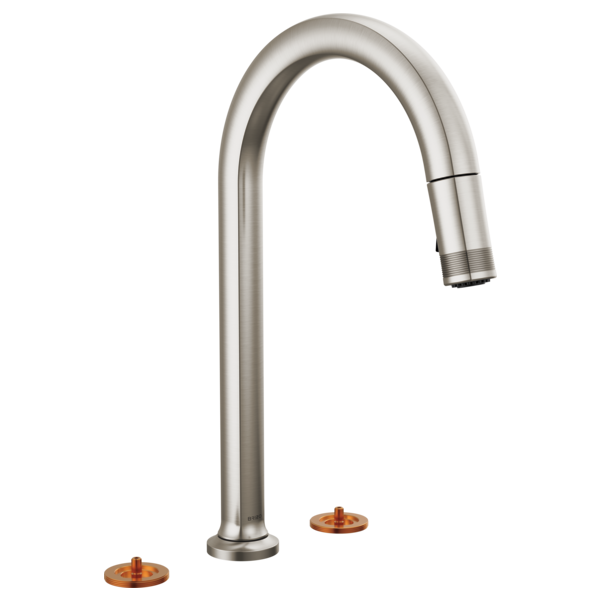Brizo 62506LF-LHP-L Kintsu Widespread Pull-Down Faucet With Arc Spout - Less Handles
