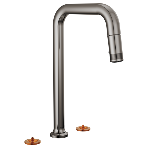 Brizo 62507LF-LHP-L Kintsu Widespread Pull-Down Faucet With Square Spout - Less Handles