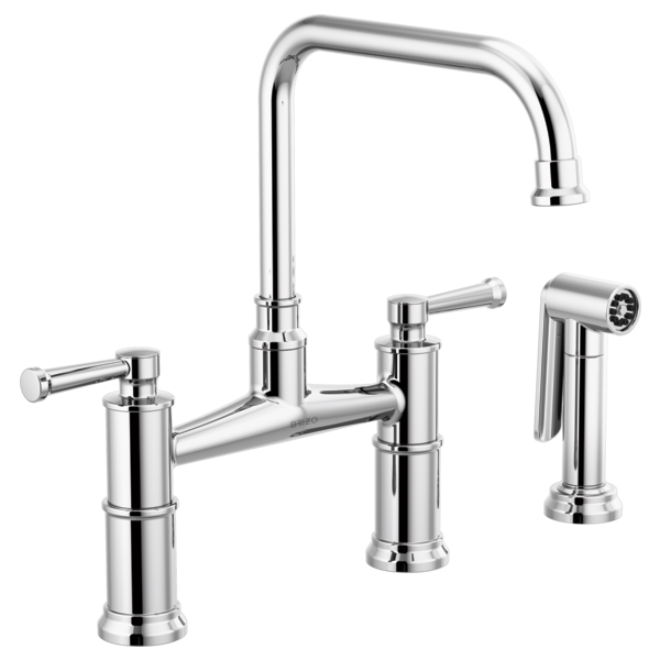 Brizo 62525LF Artesso Bridge Faucet With Side Sprayer