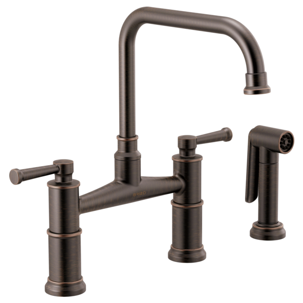 Brizo 62525LF Artesso Bridge Faucet With Side Sprayer