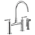 Brizo 62543LF Litze Bridge Faucet With Arc Spout and Knurled Handle