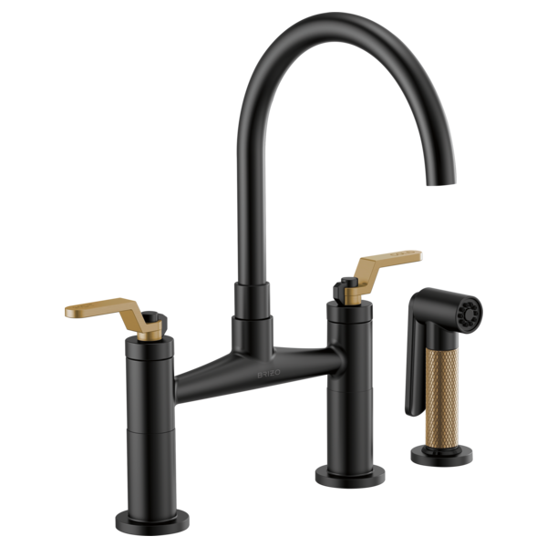Brizo 62544LF Litze Bridge Faucet With Arc Spout and Industrial Handle - Parent