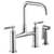 Brizo 62553LF Litze Bridge Faucet With Square Spout and Knurled Handle