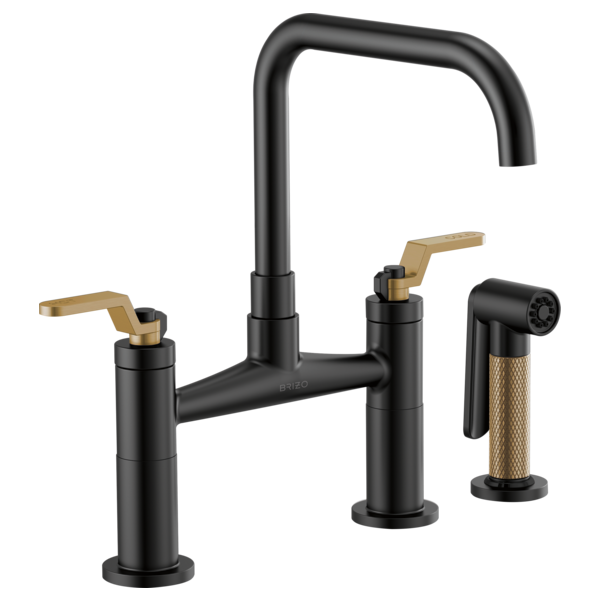 Brizo 62554LF Litze Bridge Faucet With Square Spout and Industrial Handle - Parent