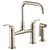 Brizo 62554LF Litze Bridge Faucet With Square Spout and Industrial Handle