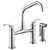 Brizo 62564LF Litze Bridge Faucet With Angled Spout and Industrial Handle