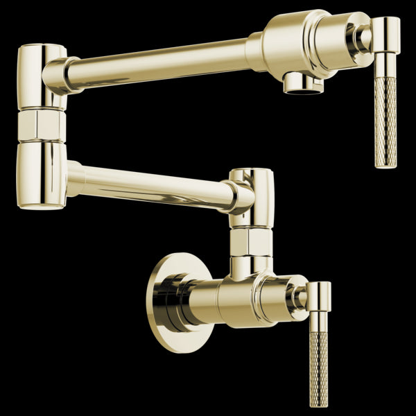 Brizo 62843LF Litze Wall Mount Pot Filler With Knurled Handle Kit