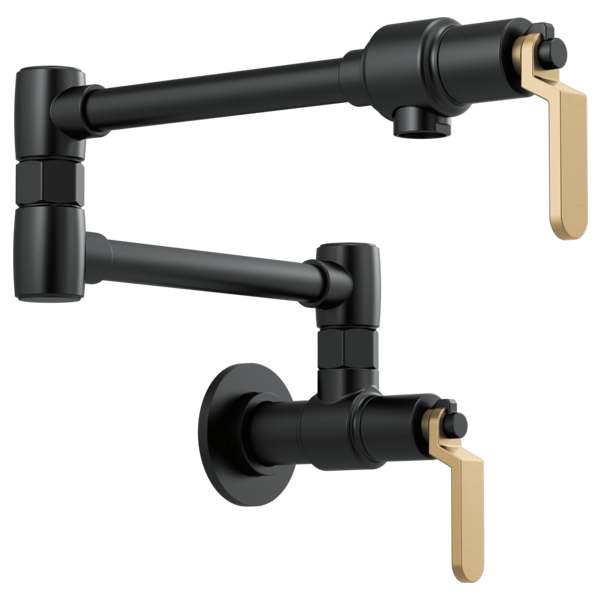 Brizo 62844LF Litze Wall Mount Pot Filler With Industrial Handle Kit - Parent