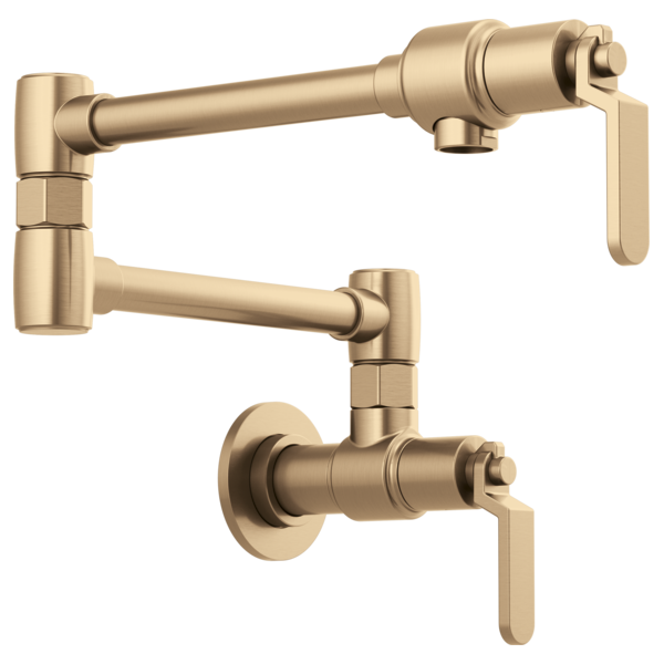 Brizo 62844LF Litze Wall Mount Pot Filler With Industrial Handle Kit