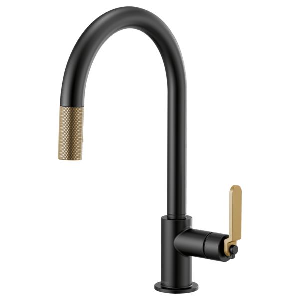 Brizo 63044LF Litze Pull-Down Faucet With Arc Spout and Industrial Handle - Parent