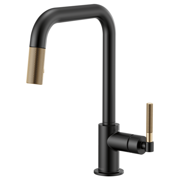 Brizo 63053LF Litze Pull-Down Faucet With Square Spout and Knurled Handle - Parent