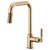 Brizo 63053LF Litze Pull-Down Faucet With Square Spout and Knurled Handle