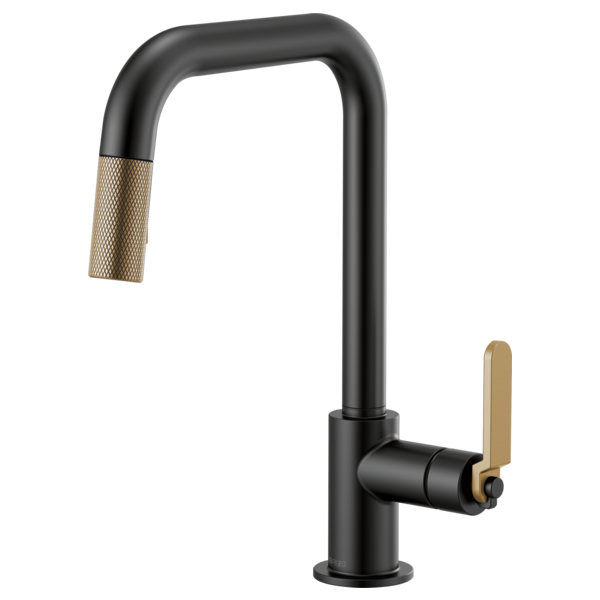 Brizo 63054LF Litze Pull-Down Faucet With Square Spout and Industrial Handle - Parent