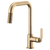 Brizo 63054LF Litze Pull-Down Faucet With Square Spout and Industrial Handle