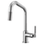 Brizo 63063LF Litze Pull-Down Faucet With Angled Spout and Knurled Handle