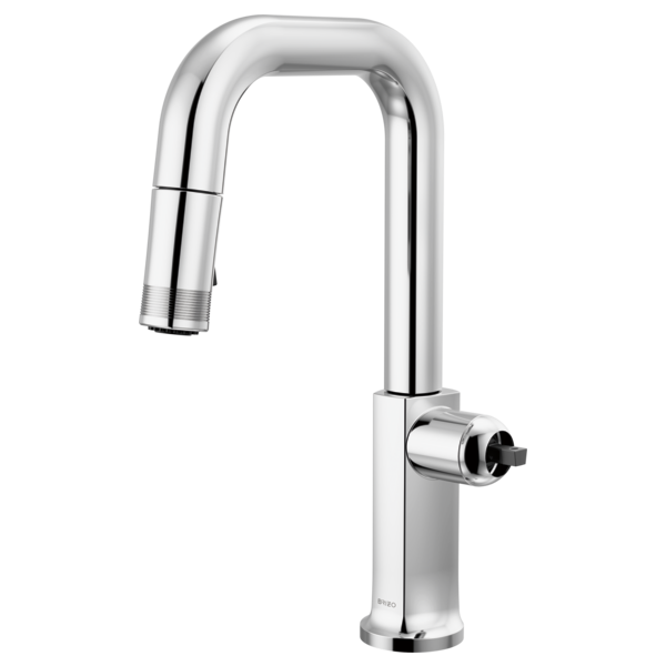 Brizo 63907LF-LHP-L Kintsu Pull-Down Prep Faucet With Square Spout - Less Handle