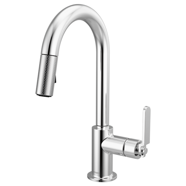 Brizo 63944LF Litze Pull-Down Prep Faucet With Arc Spout - Industrial Handle