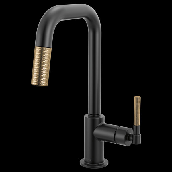 Brizo 63953LF Litze Pull-Down Prep Faucet With Square Spout - Knurled Handle