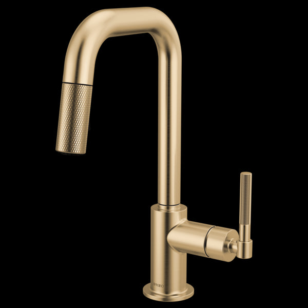 Brizo 63953LF Litze Pull-Down Prep Faucet With Square Spout - Knurled Handle