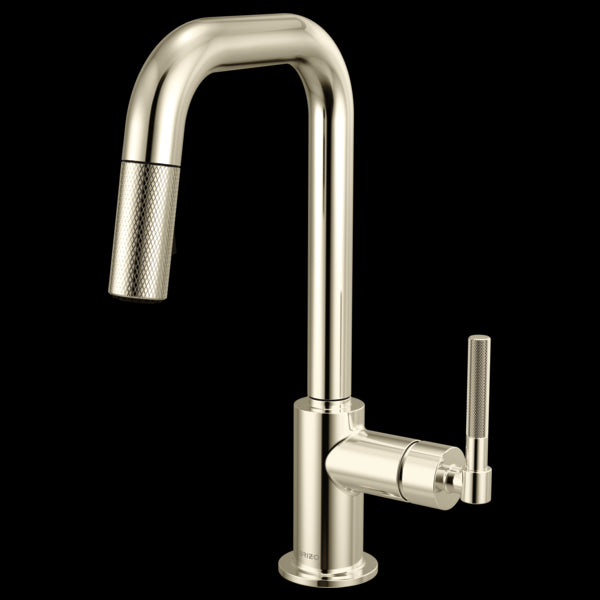 Brizo 63953LF Litze Pull-Down Prep Faucet With Square Spout - Knurled Handle