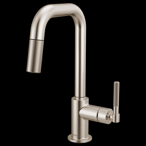 Brizo 63953LF Litze Pull-Down Prep Faucet With Square Spout - Knurled Handle