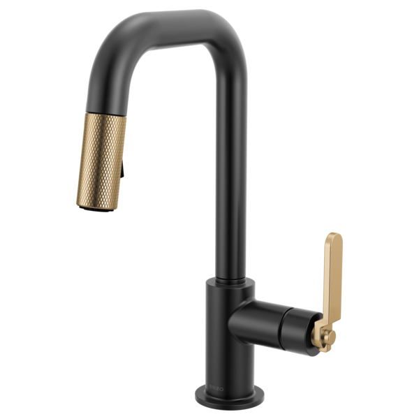 Brizo 63954LF Litze Pull-Down Prep Faucet With Square Spout - Industrial Handle - Parent