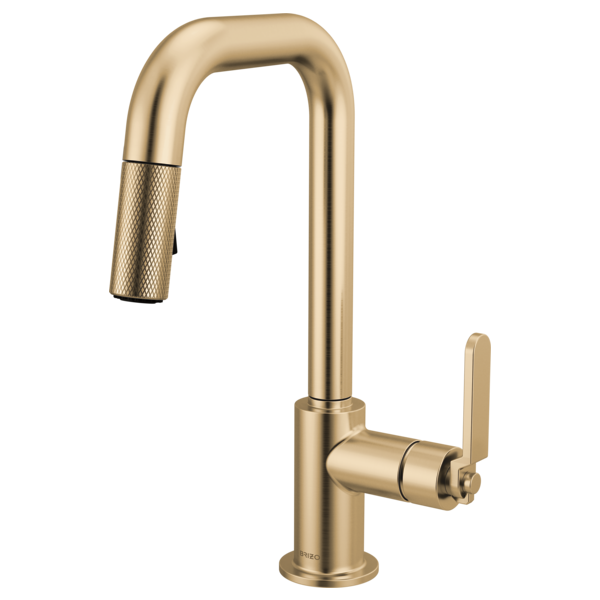 Brizo 63954LF Litze Pull-Down Prep Faucet With Square Spout - Industrial Handle