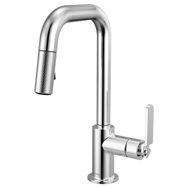Brizo 63954LF Litze Pull-Down Prep Faucet With Square Spout - Industrial Handle