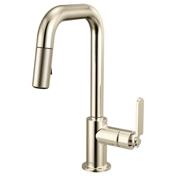 Brizo 63954LF Litze Pull-Down Prep Faucet With Square Spout - Industrial Handle