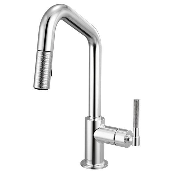 Brizo 63963LF Litze Pull-Down Prep Faucet With Angle Spout - Knurled Handle