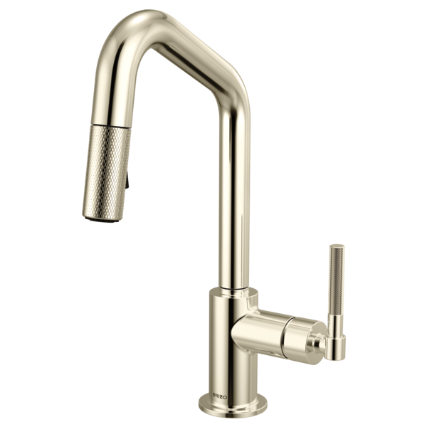 Brizo 63963LF Litze Pull-Down Prep Faucet With Angle Spout - Knurled Handle