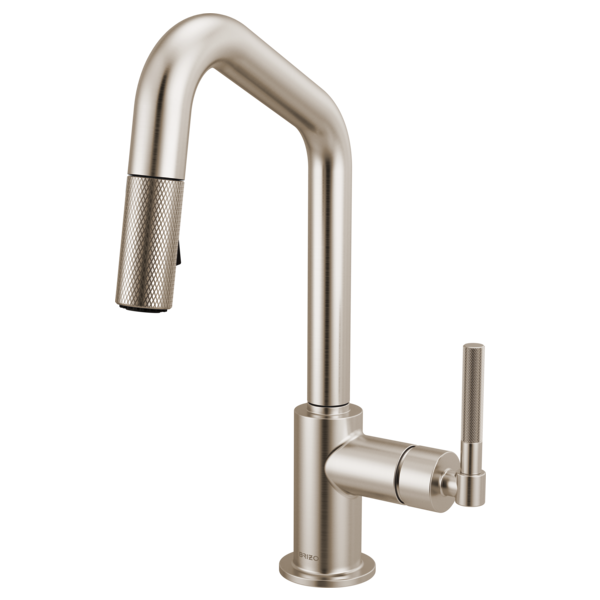 Brizo 63963LF Litze Pull-Down Prep Faucet With Angle Spout - Knurled Handle