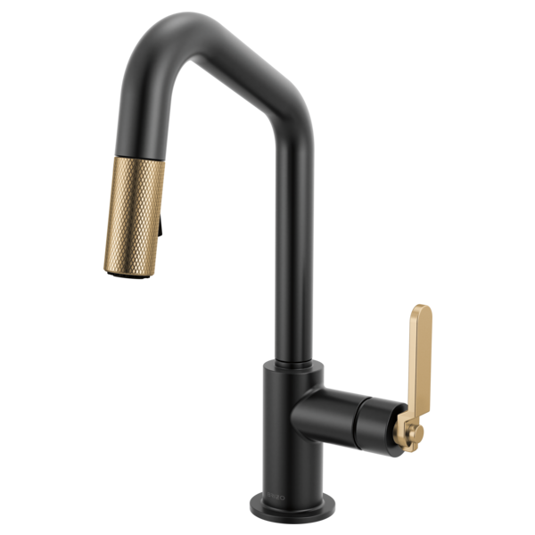 Brizo 63964LF Litze Pull-Down Prep Faucet With Angle Spout - Industrial Handle - Parent