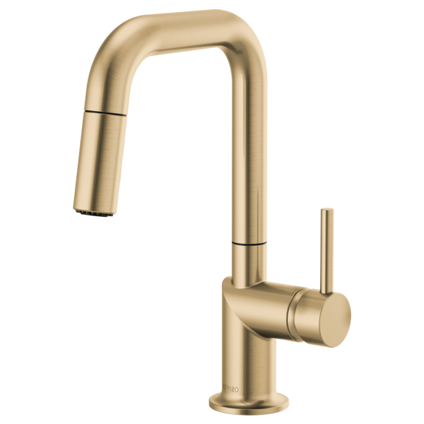 Brizo 63965LF-LHP Odin Pull-Down Prep Faucet With Square Spout - Less Handle