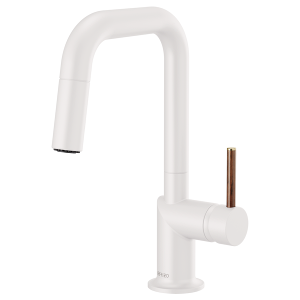 Brizo 63965LF-MWLHP Jason wu for pull-down prep kitchen faucet with square spout - less handle