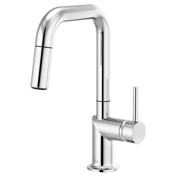 Brizo 63965LF-LHP Odin Pull-Down Prep Faucet With Square Spout - Less Handle
