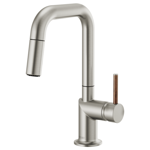 Brizo 63965LF-LHP Odin Pull-Down Prep Faucet With Square Spout - Less Handle