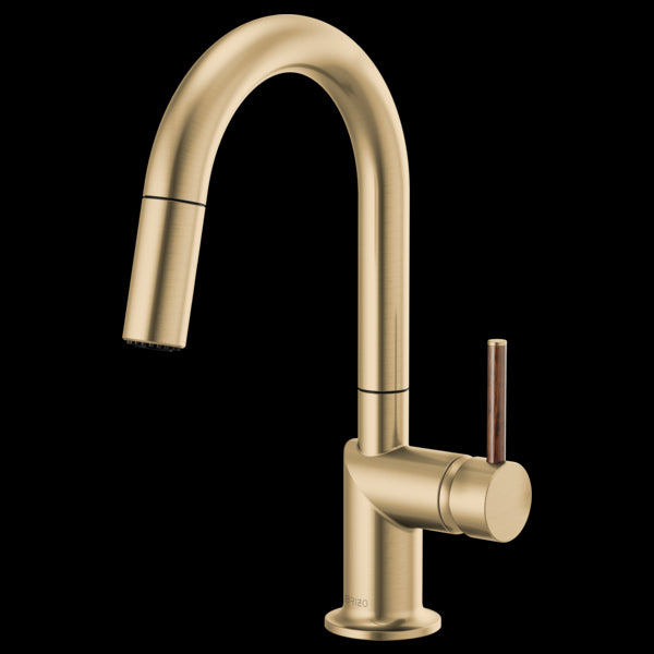 Brizo 63975LF-LHP Odin Pull-Down Prep Faucet With Arc Spout - Less Handle