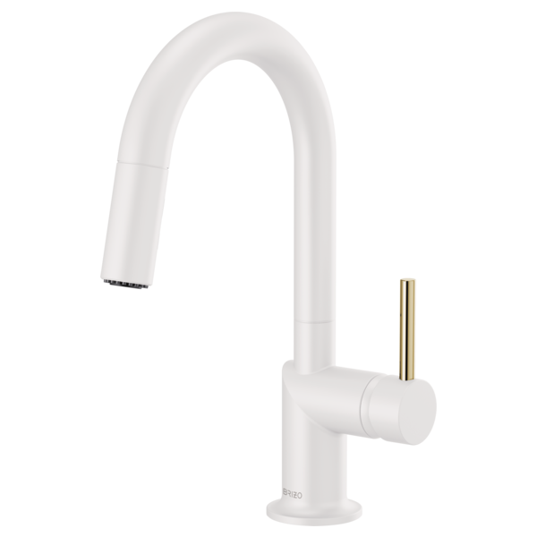 Brizo 63975LF-MWLHP Jason wu for pull-down prep kitchen faucet with arc spout - less handle