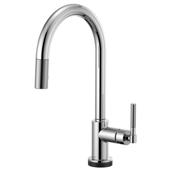 Brizo 64043LF Litze Smarttouch Pull-Down Kitchen Faucet With Arc Spout and Knurled Handle
