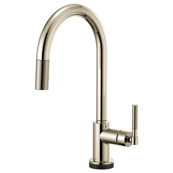 Brizo 64043LF Litze Smarttouch Pull-Down Kitchen Faucet With Arc Spout and Knurled Handle