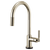 Brizo 64043LF Litze Smarttouch Pull-Down Kitchen Faucet With Arc Spout and Knurled Handle