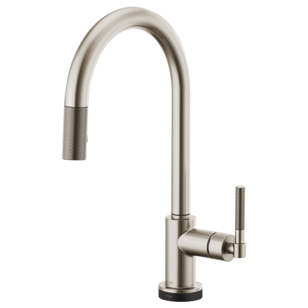 Brizo 64043LF Litze Smarttouch Pull-Down Kitchen Faucet With Arc Spout and Knurled Handle