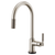 Brizo 64043LF Litze Smarttouch Pull-Down Kitchen Faucet With Arc Spout and Knurled Handle