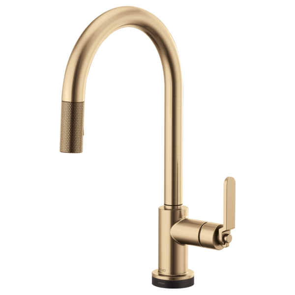 Brizo 64044LF Litze Smarttouch Pull-Down Kitchen Faucet With Arc Spout and Industrial Handle