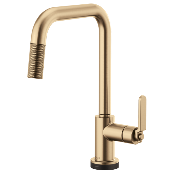 Brizo 64054LF Litze Smarttouch Pull-Down Kitchen Faucet With Square Spout and Industrial Handle