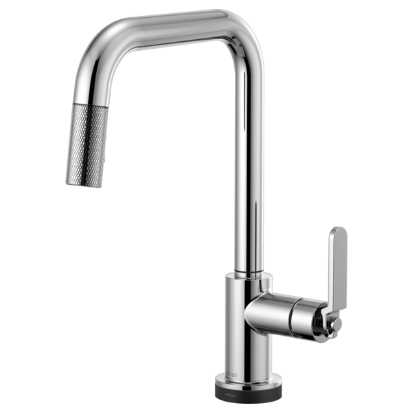 Brizo 64054LF Litze Smarttouch Pull-Down Kitchen Faucet With Square Spout and Industrial Handle