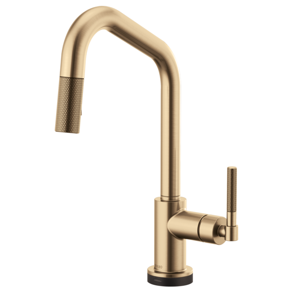 Brizo 64063LF Litze Smarttouch Pull-Down Kitchen Faucet With Angled Spout and Knurled Handle